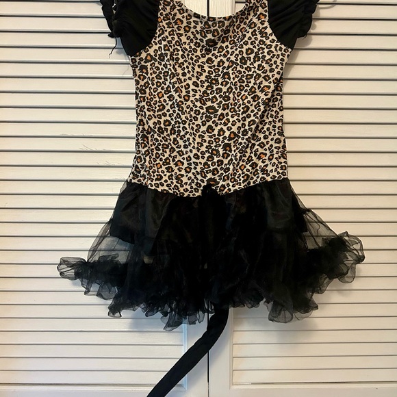 Girls Leopard Animal Print Halloween Costume size 3-4 XS - Picture 6 of 7
